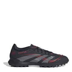 adidas Unisex Kids Pred Firm Ground Football Boots Black/Grey/Red