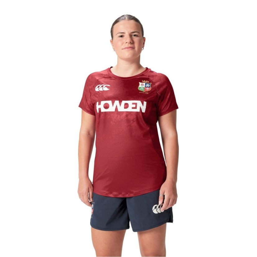 Canterbury British and Irish Lions 2024 Superlight Training dámske tričko Red Dahlia