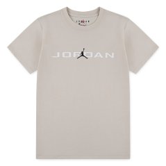 Air Jordan Air Longline Graphic T Shirt Junior Boys Light Orewood