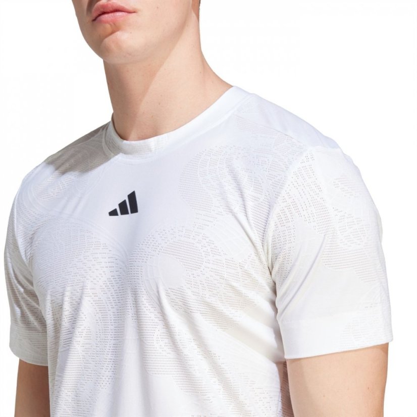 adidas AEROREADY Freelift Pro Tennis T-Shirt Mens White