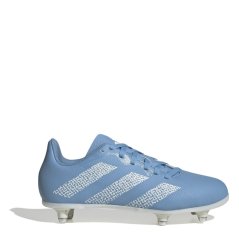 adidas Rugby Soft Ground Football Boots Childrens Light Blue