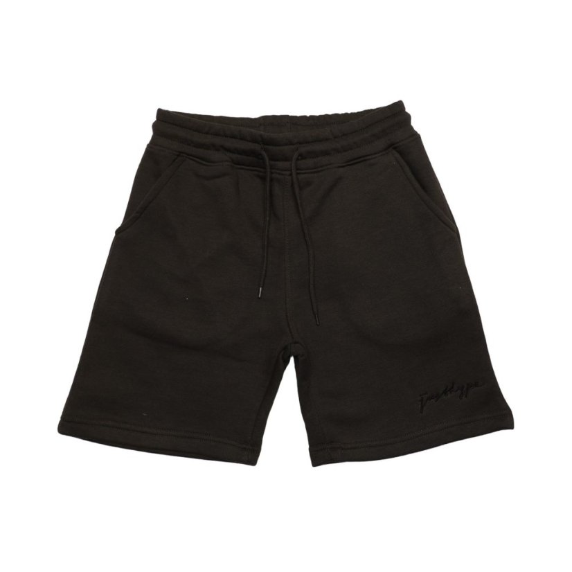 Hype Unisex Kids' Oversized Jersey Jogger Shorts Black
