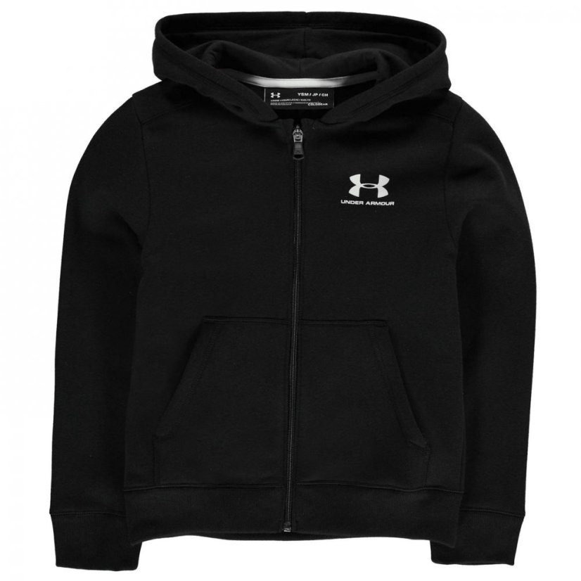 Under Armour Full Zip Hoody Junior Boys Black