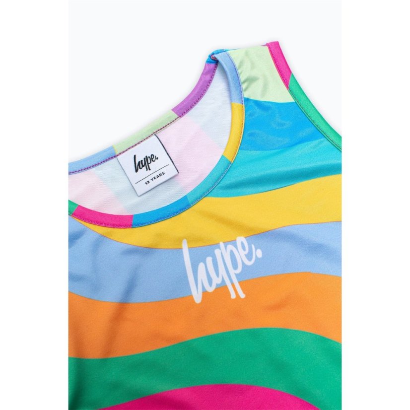 Hype Kids' Multi Two Piece Swimsuit Rainbow