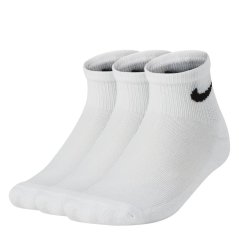 Nike Basic Ankle 3Pk Childs White