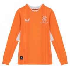 Castore Rangers FC Away Goalkeeper Shirt 2021 2022 Junior Boys Orange
