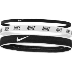 Nike Elastic Mix Headband 3 Pack Black/White