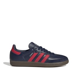 adidas Samba Club Shoes Mens Indigo/Ruby/Gum