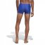 adidas 3 Stripe Swimming Shorts Mens Lucid Blue/Whte