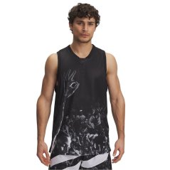Under Armour Curry Signature Tank Top Mens Black/White