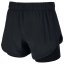 Nike Womens Pro Flex 2-in-1 Shorts Black