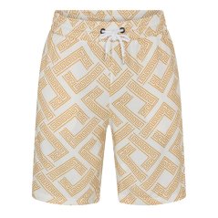 Criminal Damage Men's Roman Fleece Jogger Shorts Off White/G