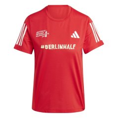 adidas Women's Ber Half Short-Sleeve Performance Gym Top Red