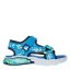 Skechers Mega-Splash 4k Flat Sandals Boys Blue/Lime