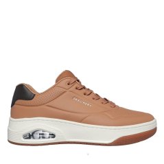 Skechers Uno Court - Fast Break Trainers Mens Tan Dlth/M
