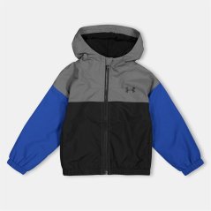 Under Armour Kids' Rain Hooded Long Sleeve Rain Anorak Tech Blue/Black