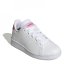adidas Advantage Lifestyle Court Lace Shoes Junior Girls White/Pink