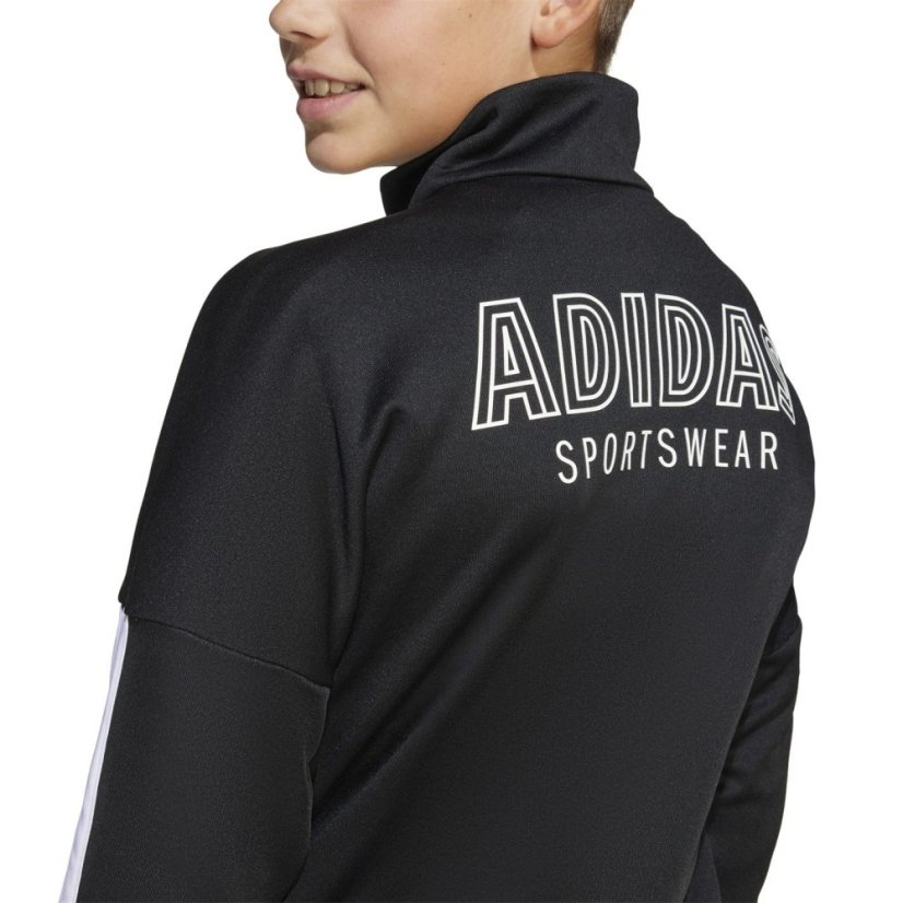 adidas House of Tiro Track Top Juniors Black/White