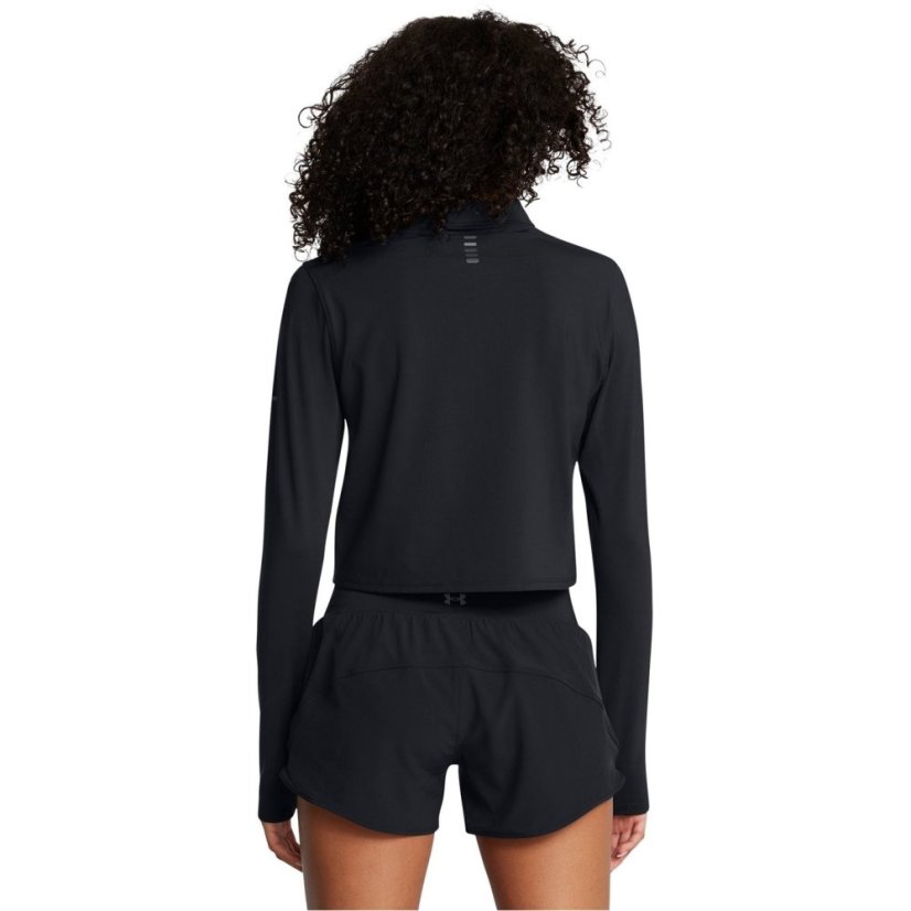 Under Armour Women's Launch Elite Half-Zip Long-Sleeve Performance Top Black