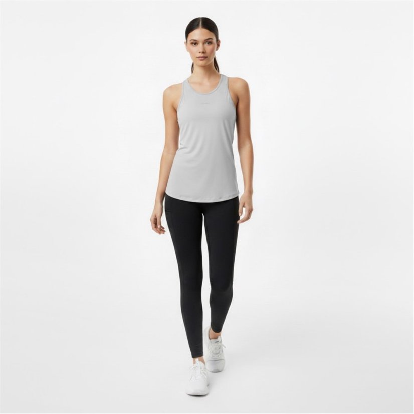 USA Pro Classic Racer Back Sports Tank Womens Grey Marl