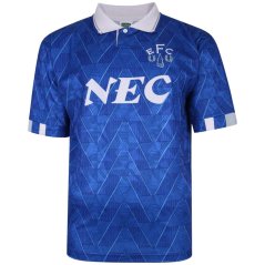 Score Draw Score Draw Everton Home Shirt 1989/90 Blue