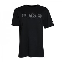 Umbro T Shirt Mens Black