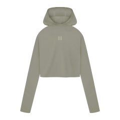 adidas Women's Athletics Cropped Hoodie Clay