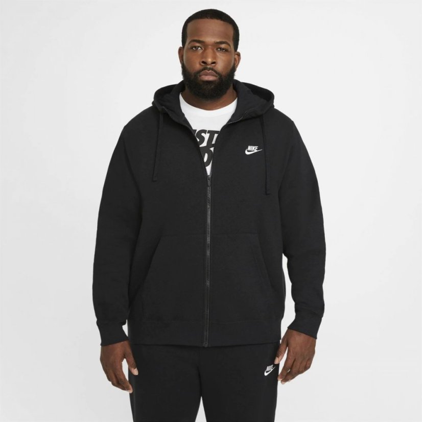 Nike Sportswear Club Fleece Men's Full-Zip Hoodie Black