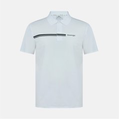 Slazenger Men's Slagenzer Golf Short Sleeve Performance Polo Shirt White