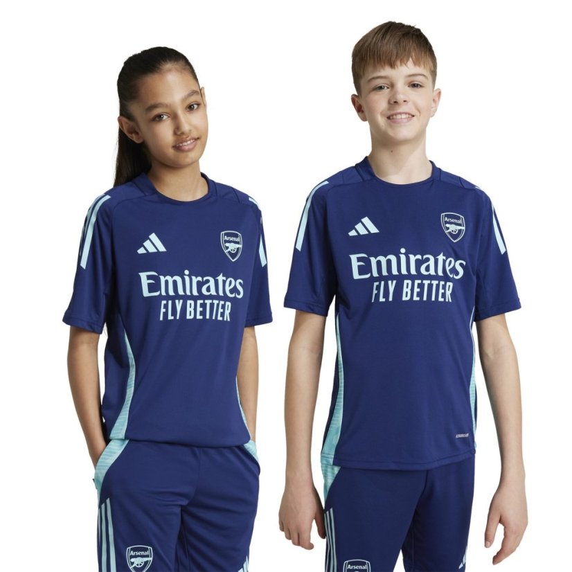 adidas Arsenal Tiro 24 Training Shirt 2024 2025 Juniors Navy