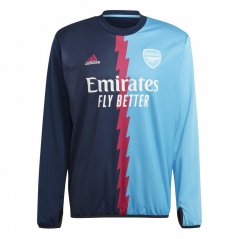 adidas Arsenal Pre Match Sweater 2022 2023 Adults Navy/Magenta