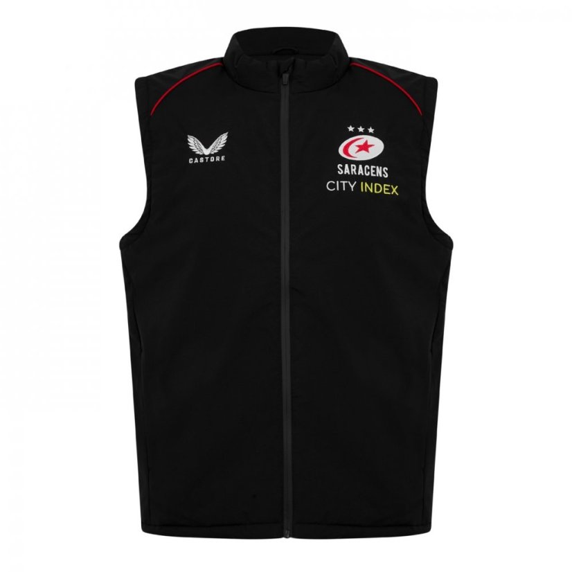 Castore Saracens Training Gilet Mens Black