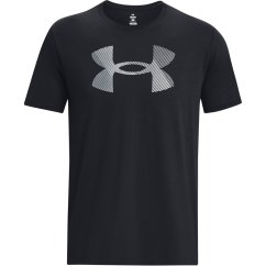 Under Armour Men's Big Logo Fill Cotton Short Sleeve Performance Gym Top Black