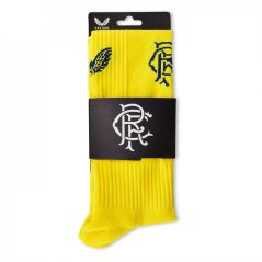 Castore Kids' Rangers Third Kit Replica Socks Yellow