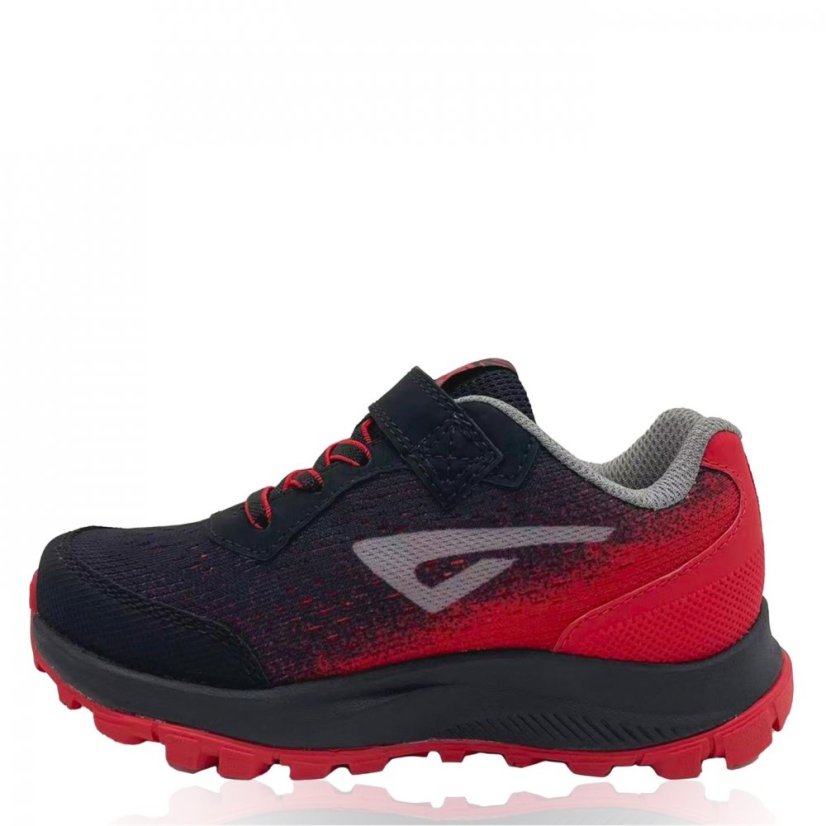 Karrimor Tempo Trail Running Child Boys Trainers Black/Red