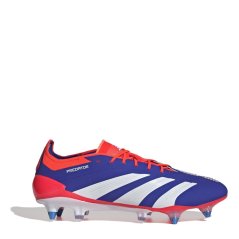 adidas Predator Elite Soft Ground Football Boots Juniors Blue/Wht/Red