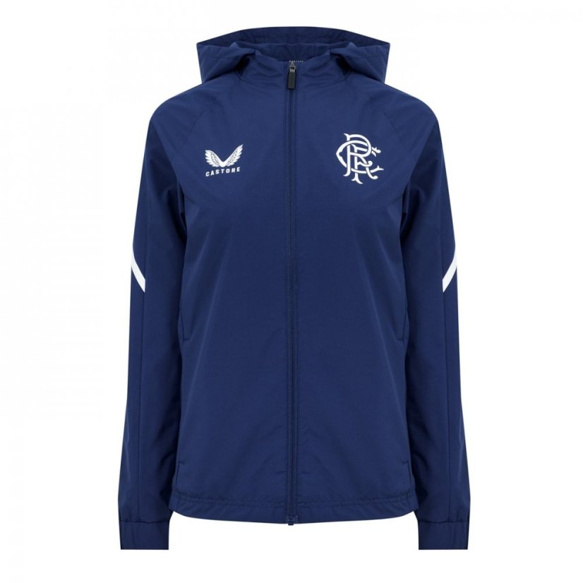 Castore Women's Rangers Lightweight Waterproof Packable Rain Anorak Navy