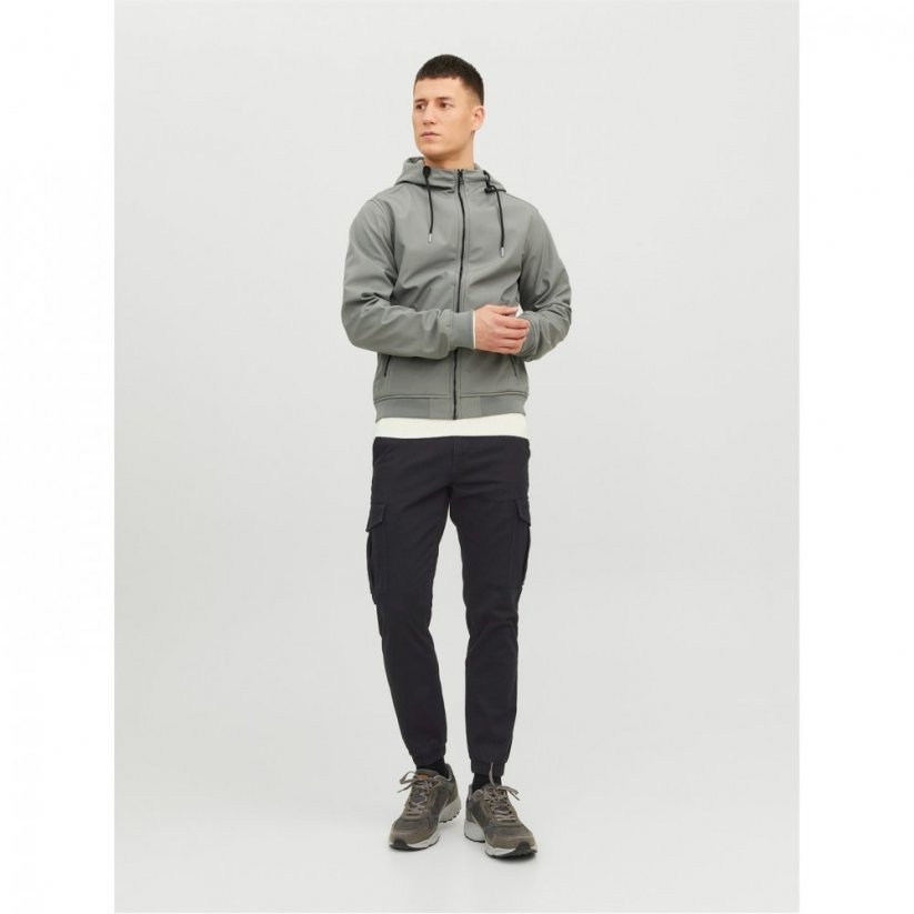 Jack and Jones Tapered Cargo Trousers Black
