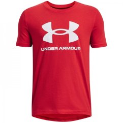 Under Armour UA Sportstyle Logo Short Sleeve Red