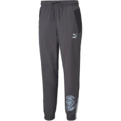 Puma Men's Manchester City Licensed Tracksuit Bottoms Asphalt/Blk