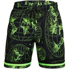 Under Armour Curry Statement pánské šortky Blk/Grey/Green