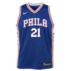 Nike Philadelphia 76ers Joel Embiid #21 Jersey Blue