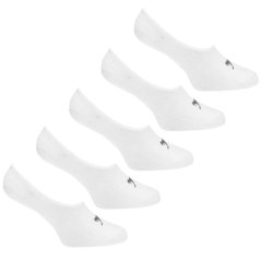 Slazenger Invisible 5 Pack Socks Ladies White