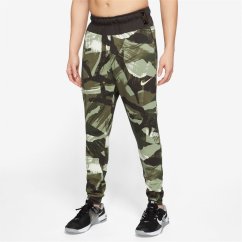 Nike Dri-FIT Men's Camo Tapered Fitness Pants Green/Black