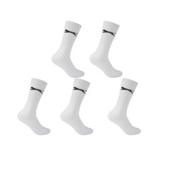 Slazenger 5 Pack Crew Socks Mens Size 7-11 White