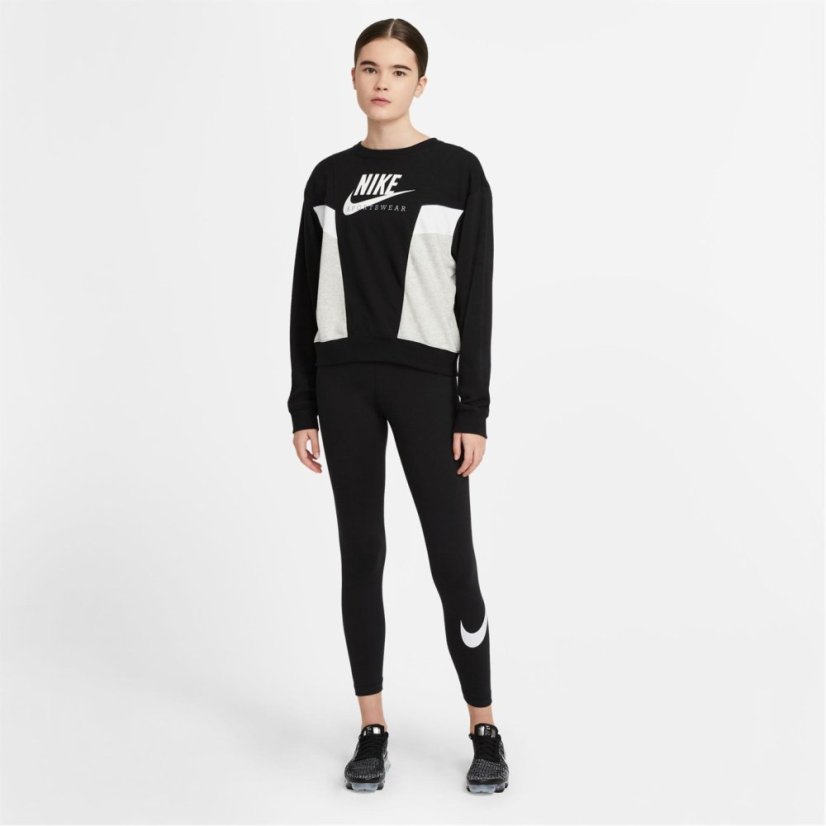 Nike Sportswear Essential Women's Mid-Rise Swoosh Leggings Black