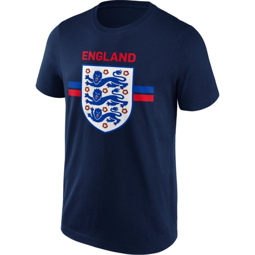 FA England Primary Stripe Graphic T-shirt Adults Navy