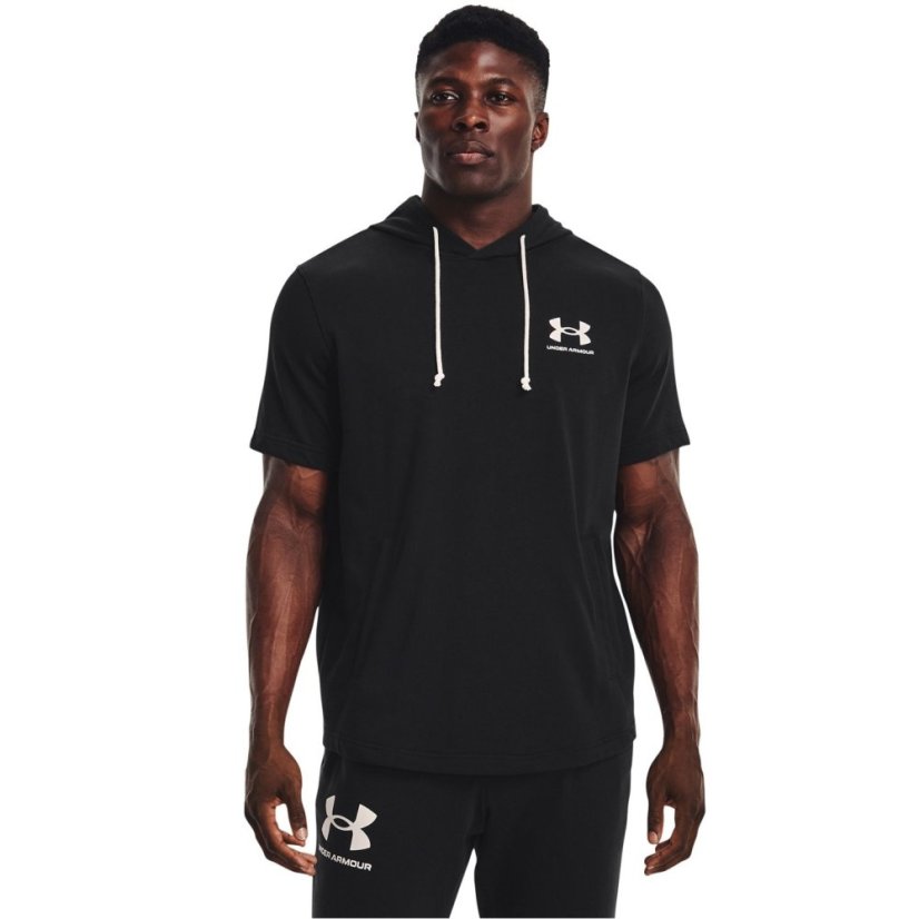 Under Armour Men's Rival Sleeveless Hoodie Black