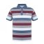 Lee Cooper Stripe Polo Mens Burgundy