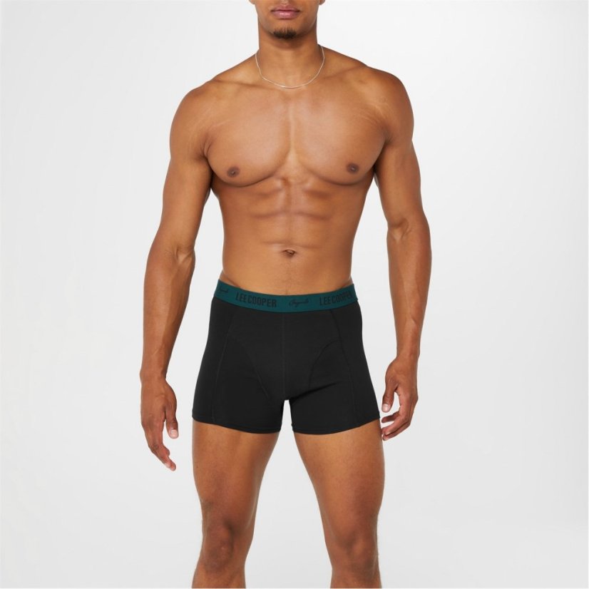 Lee Cooper Cooper Essential Boxer Trunk 10-Pack Mens Black with Multi Band